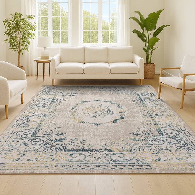 Rosalia Cottage Medallion Area Rug