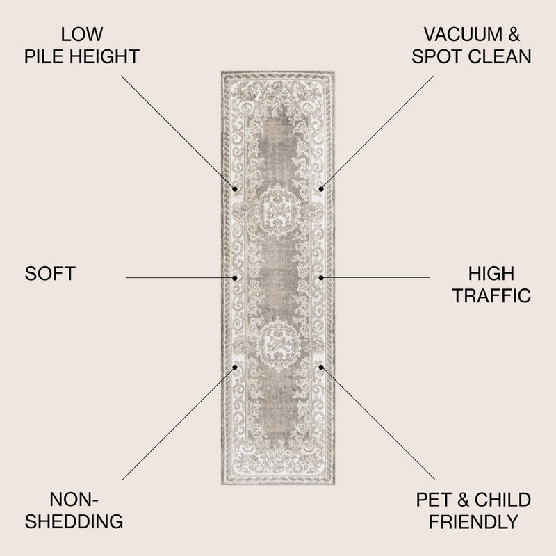 Rosalia Cottage Medallion Area Rug