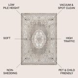 Rosalia Cottage Medallion Area Rug