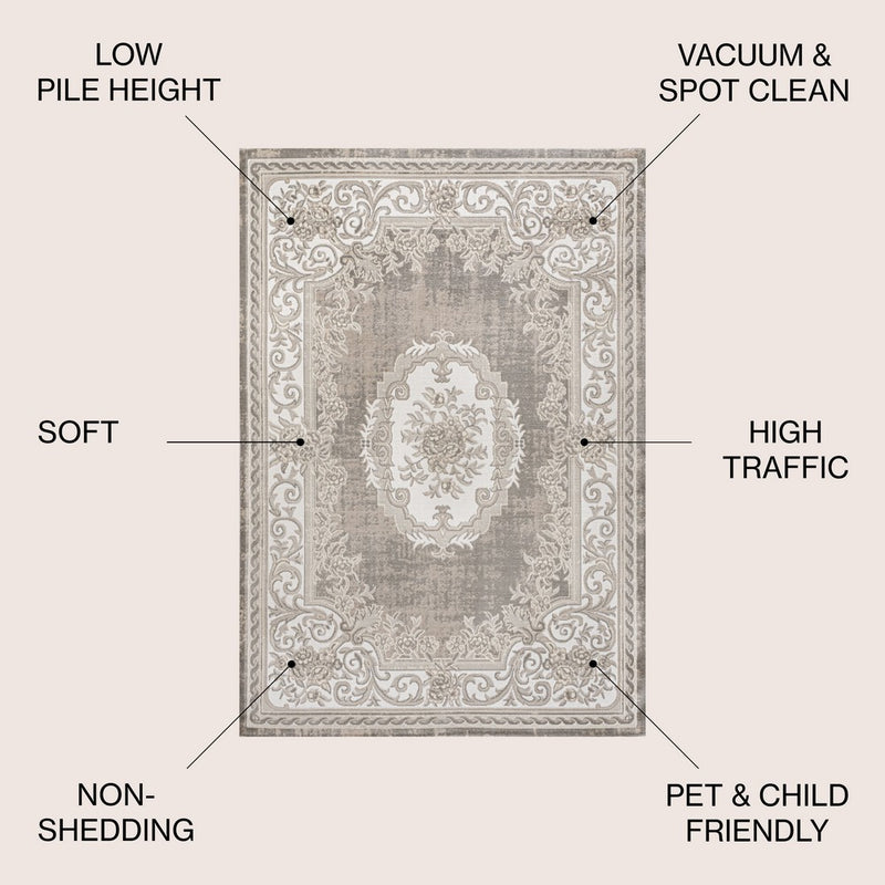 Rosalia Cottage Medallion Area Rug