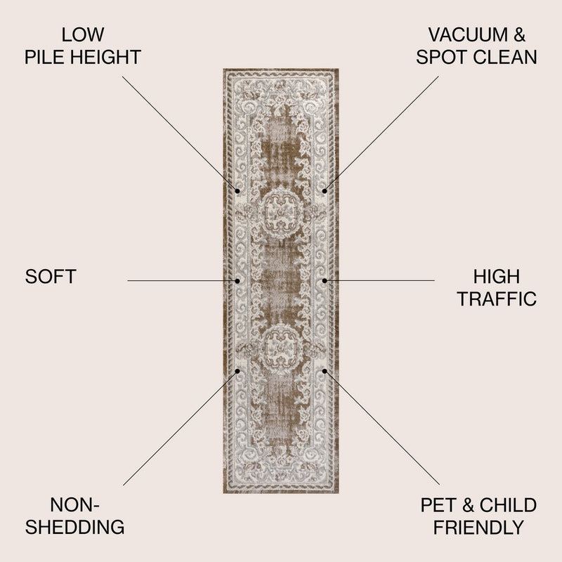 Rosalia Cottage Medallion Area Rug