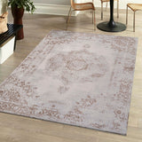 Perfect rosalia Cottage Medallion Area Rug