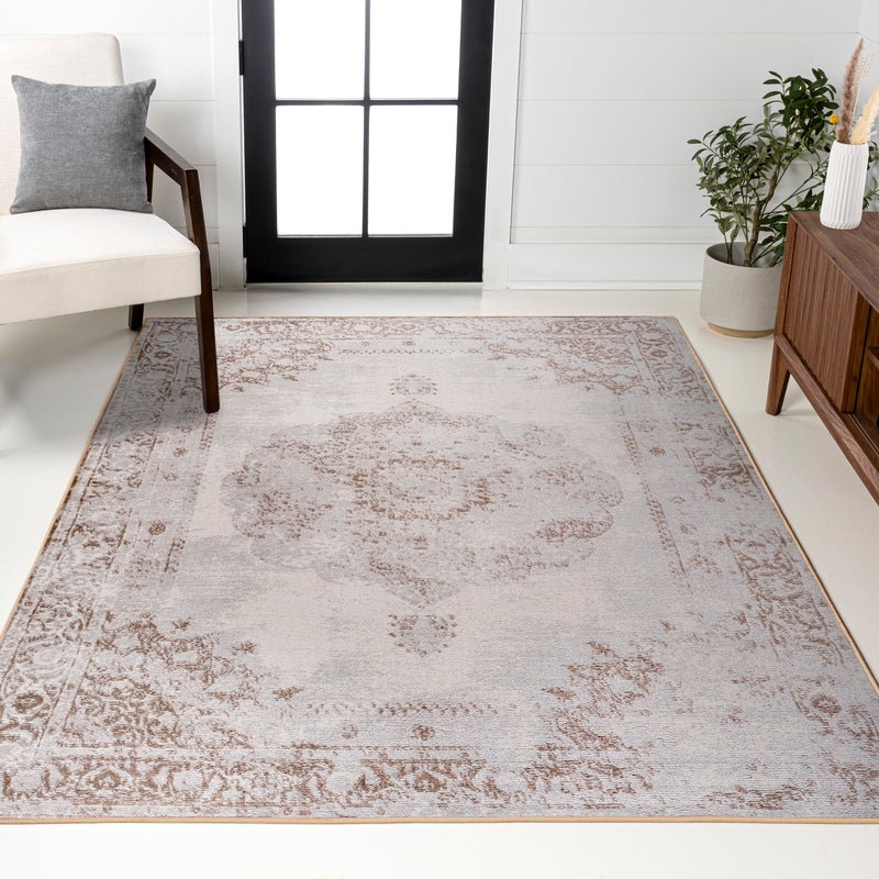 Perfect rosalia Cottage Medallion Area Rug