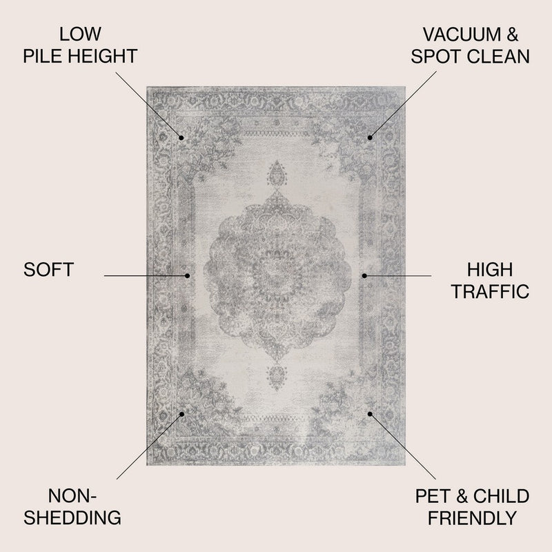 Kelly rosalia Cottage Medallion Area Rug