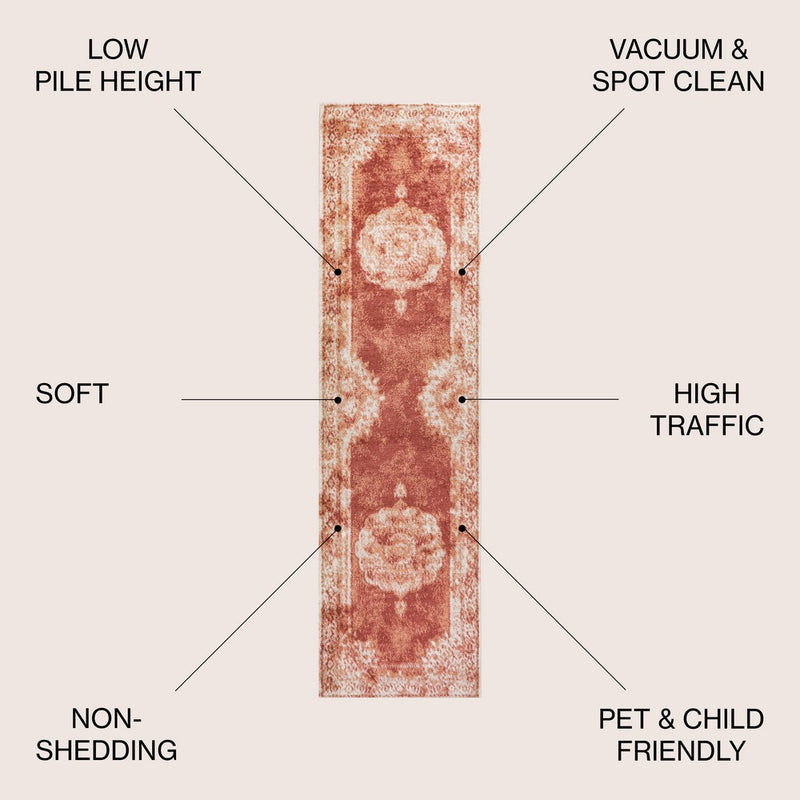 Kelly rosalia Cottage Medallion Area Rug