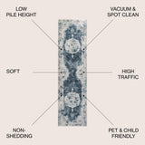 Kelly rosalia Cottage Medallion Area Rug