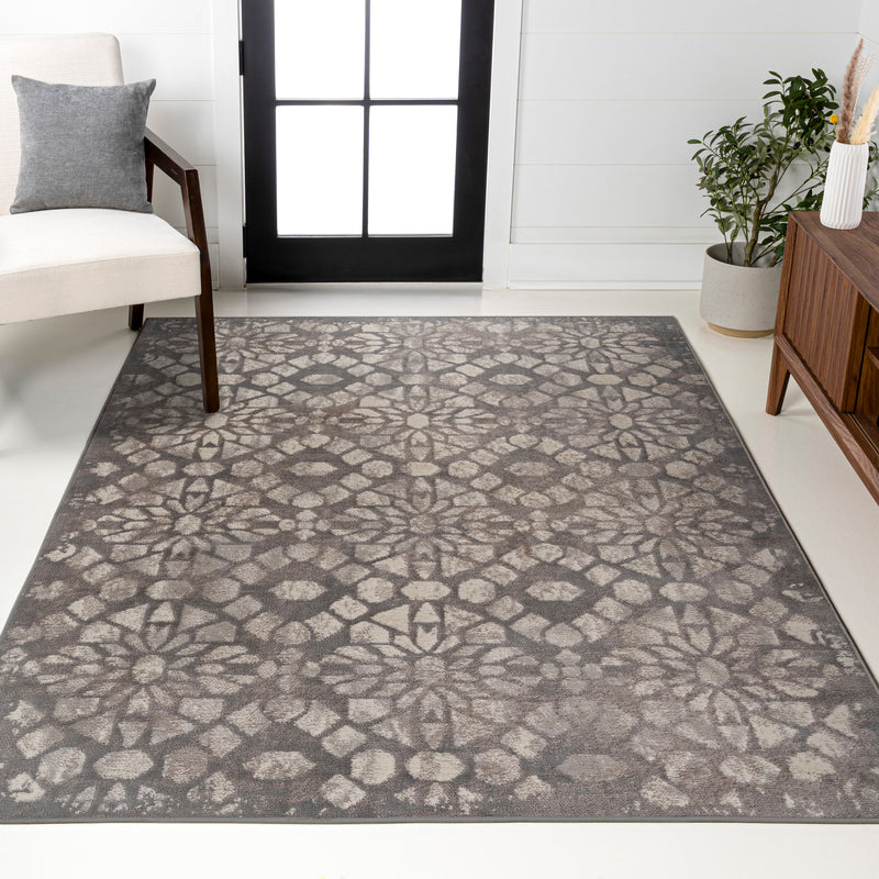 Roma Ornate Geometric Tile Area Rug