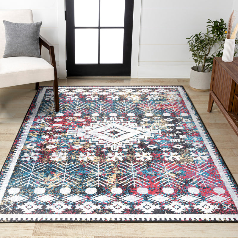 Dhiya Distressed Kilim Area Rug