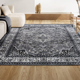Palmette Modern Persian Floral Area Rug