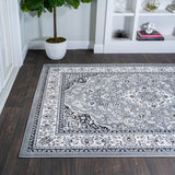 Palmette Modern Persian Floral Area Rug