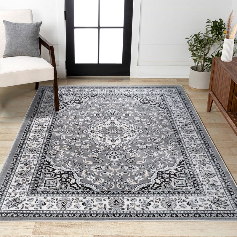 Palmette Modern Persian Floral Area Rug