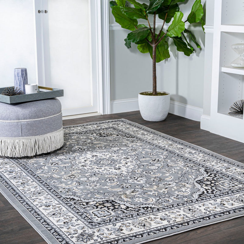 Palmette Modern Persian Floral Area Rug