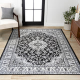 Palmette Modern Persian Floral Area Rug
