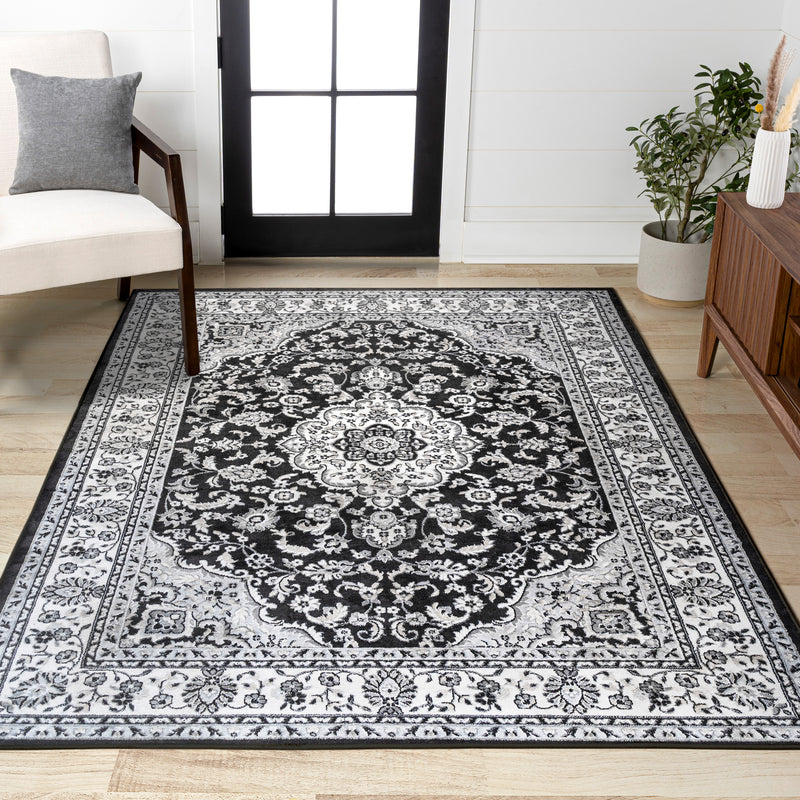 Palmette Modern Persian Floral Area Rug