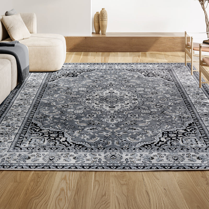 Palmette Modern Persian Floral Area Rug
