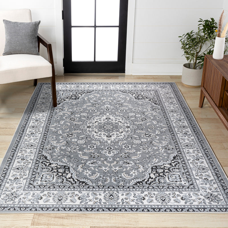 Palmette Modern Persian Floral Area Rug