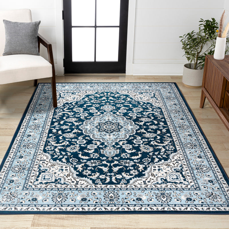Palmette Modern Persian Floral Area Rug