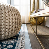 Palmette Modern Persian Floral Area Rug