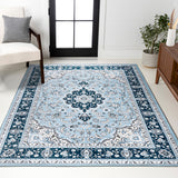 Palmette Modern Persian Floral Area Rug