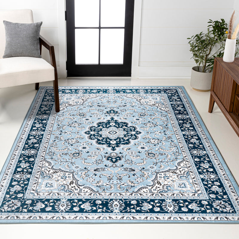 Palmette Modern Persian Floral Area Rug