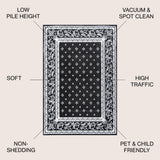 Acanthus French Border Area Rug
