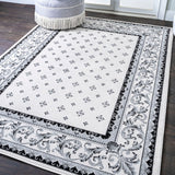 Acanthus French Border Area Rug