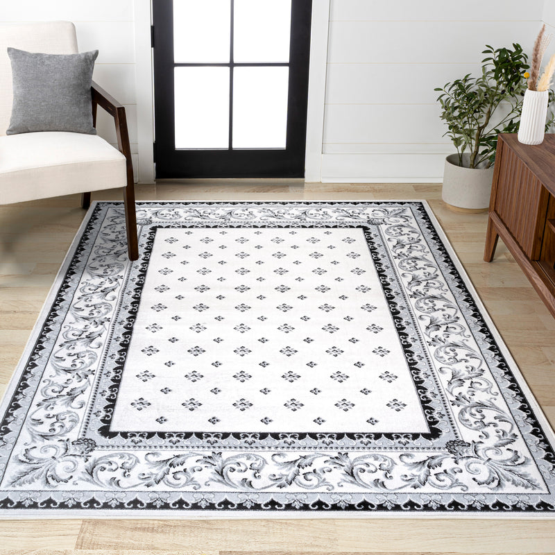 Acanthus French Border Area Rug