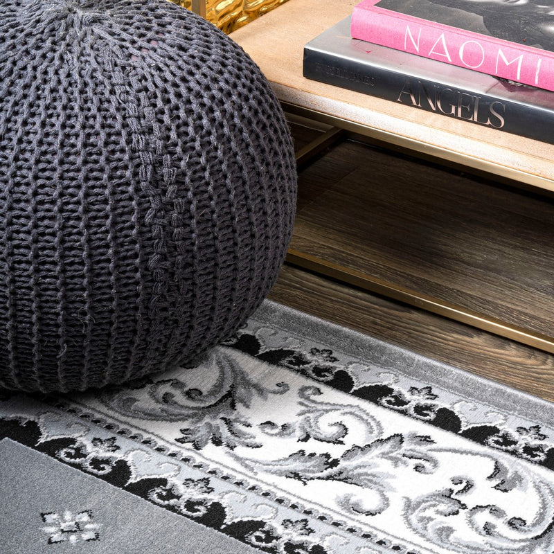 Acanthus French Border Area Rug