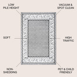 Acanthus French Border Area Rug