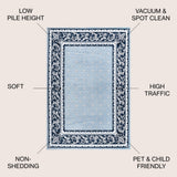 Acanthus French Border Area Rug