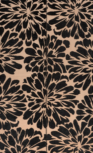 Bloom Modern Floral Foldable Waterproof Reversible Plastic Straw Area Rug