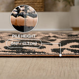 Bloom Modern Floral Foldable Waterproof Reversible Plastic Straw Area Rug