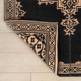 Dory Medallion Border Foldable Waterproof Reversible Plastic Straw Area Rug