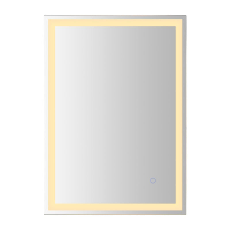 Pax Rectangular Frameless Anti-Fog Aluminum Front/Back-lit Tri-color LED Bathroom Vanity Mirror with Smart Touch Control