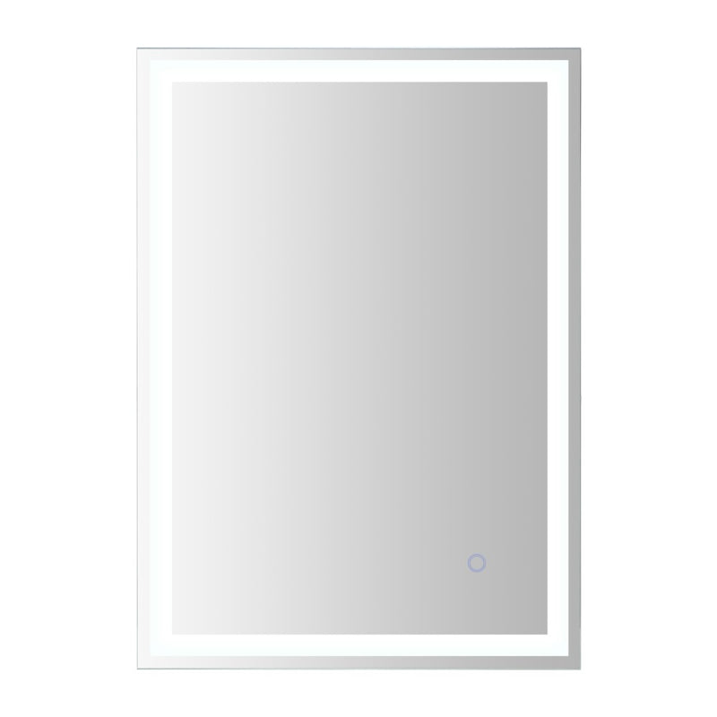 Pax Rectangular Frameless Anti-Fog Aluminum Front/Back-lit Tri-color LED Bathroom Vanity Mirror with Smart Touch Control