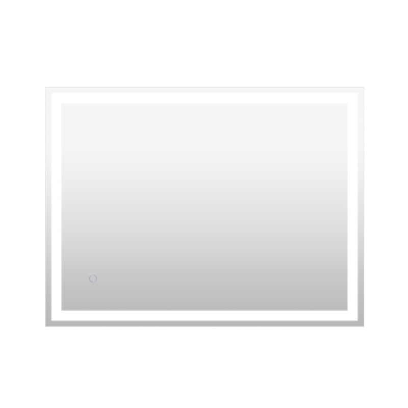 Pax Rectangular Frameless Anti-Fog Aluminum Front/Back-lit Tri-color LED Bathroom Vanity Mirror with Smart Touch Control - JONATHAN Y