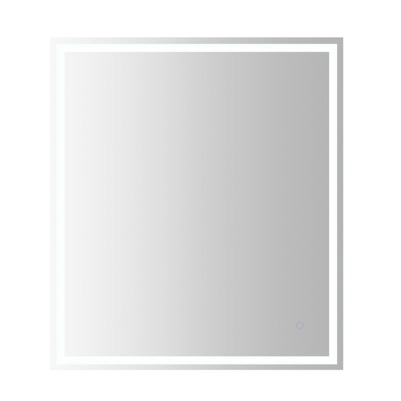 Pax Rectangular Frameless Anti-Fog Aluminum Front/Back-lit Tri-color LED Bathroom Vanity Mirror with Smart Touch Control
