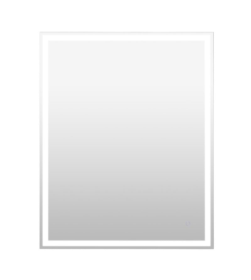 Pax Rectangular Frameless Anti-Fog Aluminum Front/Back-lit Tri-color LED Bathroom Vanity Mirror with Smart Touch Control - JONATHAN Y