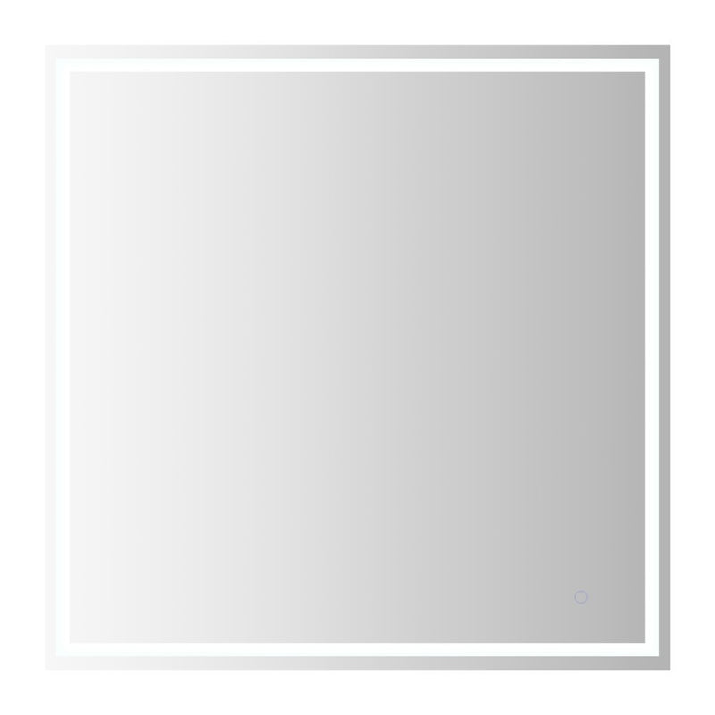 Pax Rectangular Frameless Anti-Fog Aluminum Front/Back-lit Tri-color LED Bathroom Vanity Mirror with Smart Touch Control