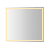 Pax Rectangular Frameless Anti-Fog Aluminum Front/Back-lit Tri-color LED Bathroom Vanity Mirror with Smart Touch Control