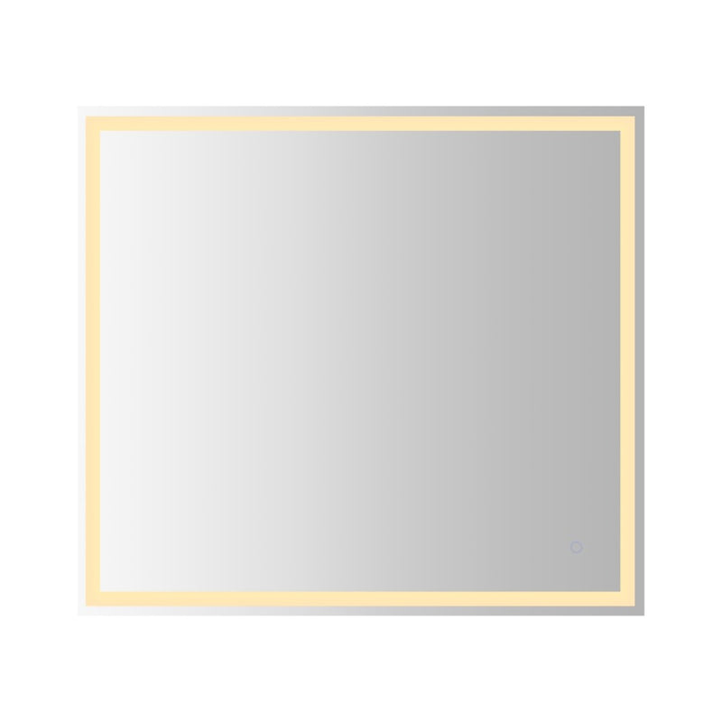 Pax Rectangular Frameless Anti-Fog Aluminum Front/Back-lit Tri-color LED Bathroom Vanity Mirror with Smart Touch Control