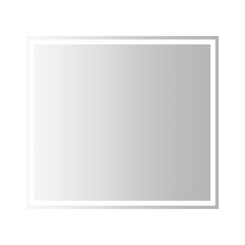 Pax Rectangular Frameless Anti-Fog Aluminum Front/Back-lit Tri-color LED Bathroom Vanity Mirror with Smart Touch Control