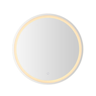 Dane 27 Round Frameless Anti-Fog Aluminum Front/Back-lit Tri-color LED Bathroom Vanity Mirror with Smart Touch Control - JONATHAN Y