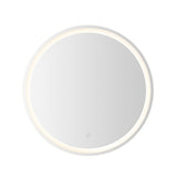 Dane 27 Round Frameless Anti-Fog Aluminum Front/Back-lit Tri-color LED Bathroom Vanity Mirror with Smart Touch Control - JONATHAN Y