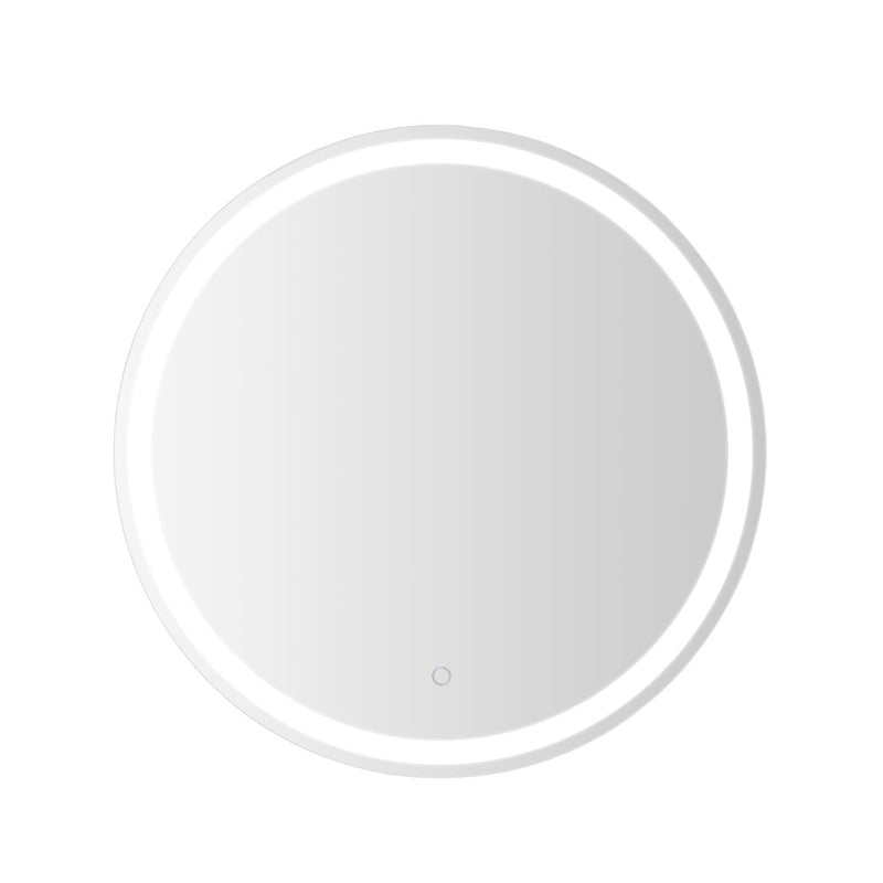 Dane 27 Round Frameless Anti-Fog Aluminum Front/Back-lit Tri-color LED Bathroom Vanity Mirror with Smart Touch Control - JONATHAN Y