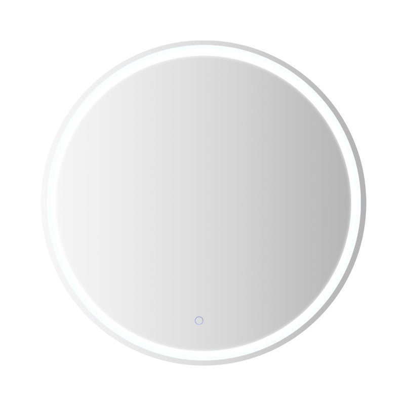 Dane 27 Round Frameless Anti-Fog Aluminum Front/Back-lit Tri-color LED Bathroom Vanity Mirror with Smart Touch Control - JONATHAN Y