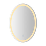 Dane 27 Round Frameless Anti-Fog Aluminum Front/Back-lit Tri-color LED Bathroom Vanity Mirror with Smart Touch Control