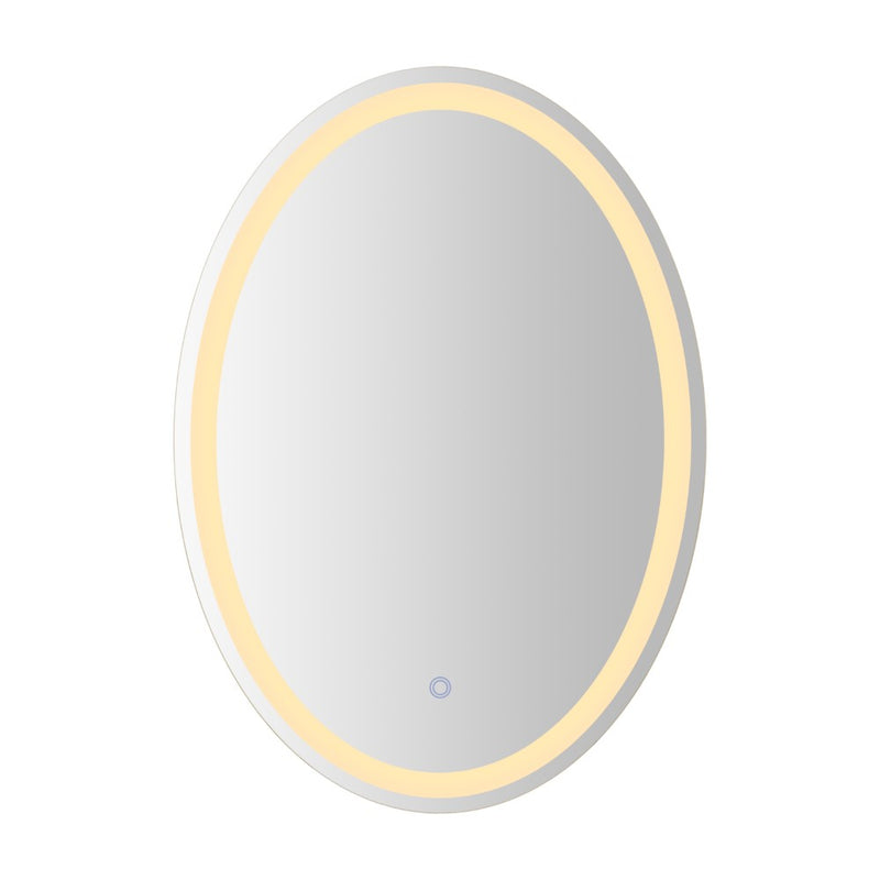 Dane 27 Round Frameless Anti-Fog Aluminum Front/Back-lit Tri-color LED Bathroom Vanity Mirror with Smart Touch Control