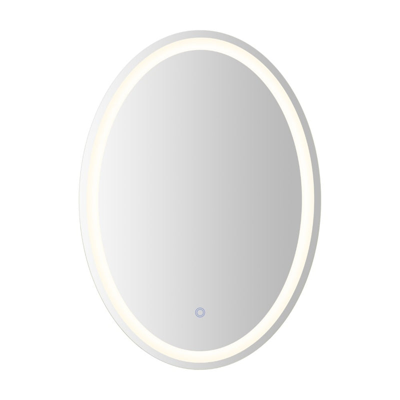 Dane 27 Round Frameless Anti-Fog Aluminum Front/Back-lit Tri-color LED Bathroom Vanity Mirror with Smart Touch Control