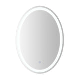 Dane 27 Round Frameless Anti-Fog Aluminum Front/Back-lit Tri-color LED Bathroom Vanity Mirror with Smart Touch Control